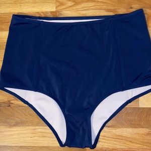 Kortni Jeane High Waisted Navy Bottoms